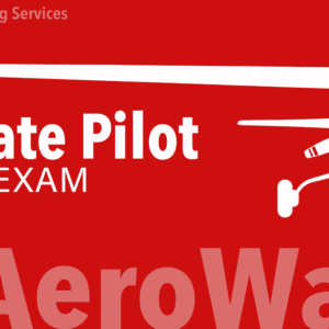 Private Pilot Prep Exam course cover with training aircraft graphic and Alpha Tango Flying Services branding for FAA Private Pilot test preparation.