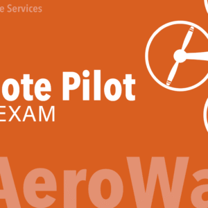 Remote Pilot Prep Exam cover with quadcopter drone graphic and Alpha Tango Drone Services branding for FAA Part 107 practice tests.