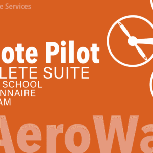 Remote Pilot Complete Suite combining FAA Part 107 ground school, question bank, and practice exams